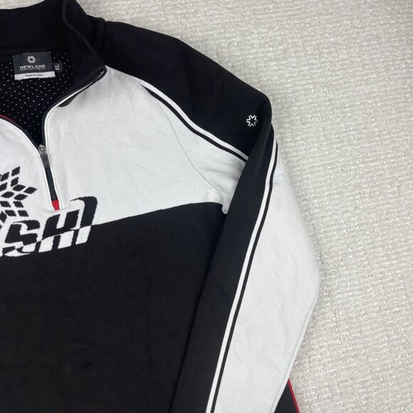 NEWLAND Sweater 1/4 Zip Ski Base Layer Made In ITALY Black Womens Sz XL Read* - Picture 4 of 16